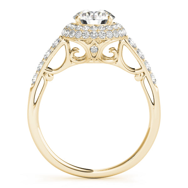 Solitaire Double Halo Engagement Ring