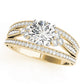 Multirow Milgrain Prong Set Engagement Rings