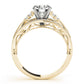 Multirow Milgrain Prong Set Engagement Rings