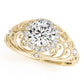 Vintage-Inspired Milgrain Filigree Engagement Ring