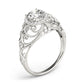 Vintage-Inspired Milgrain Filigree Engagement Ring