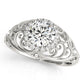 Vintage-Inspired Milgrain Filigree Engagement Ring