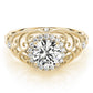 Vintage-Inspired Milgrain Filigree Engagement Ring