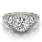 Vintage-Inspired Milgrain Filigree Engagement Ring