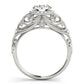 Vintage-Inspired Milgrain Filigree Engagement Ring