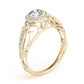 Vintage-Inspired Halo Filigree Engagement Ring