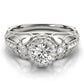 Vintage-Inspired Halo Filigree Engagement Ring