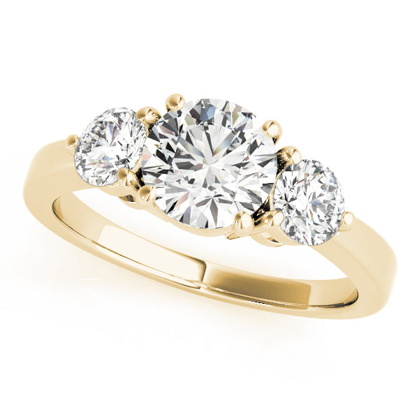 3-Stone Prong Set Engagement Ring