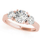 3-Stone Prong Set Engagement Ring