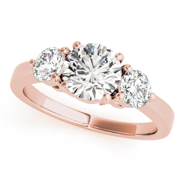 3-Stone Prong Set Engagement Ring