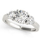 3-Stone Prong Set Engagement Ring