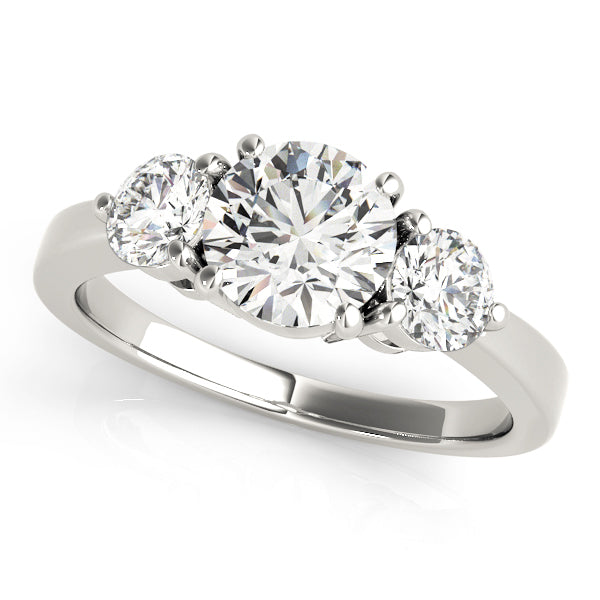 3-Stone Prong Set Engagement Ring