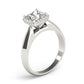 Solitaire Cushion Cut Halo Engagement Ring
