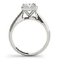 Solitaire Cushion Cut Halo Engagement Ring