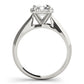 Solitaire Halo Emerald Engagement Ring