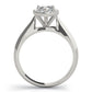 Marquise Shape Solitaire Halo Engagement Ring