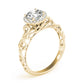 Solitaire Filigree Halo Engagement Ring