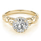 Solitaire Filigree Halo Engagement Ring