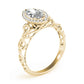 Solitaire Filigree Pear Shaped Engagement Rings