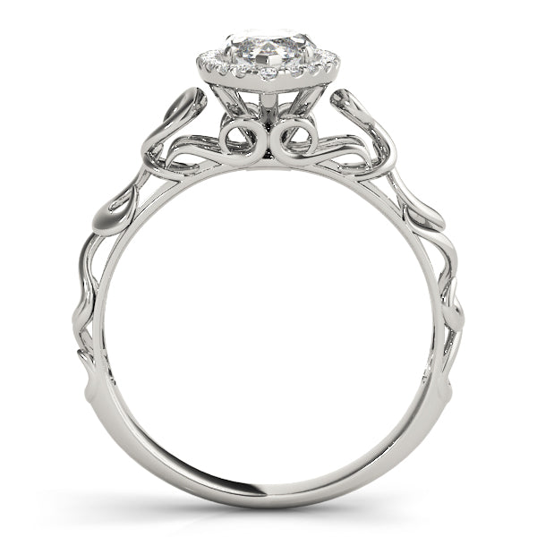 Solitaire Filigree Pear Shaped Engagement Rings
