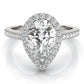 Pear Halo Engagement Ring