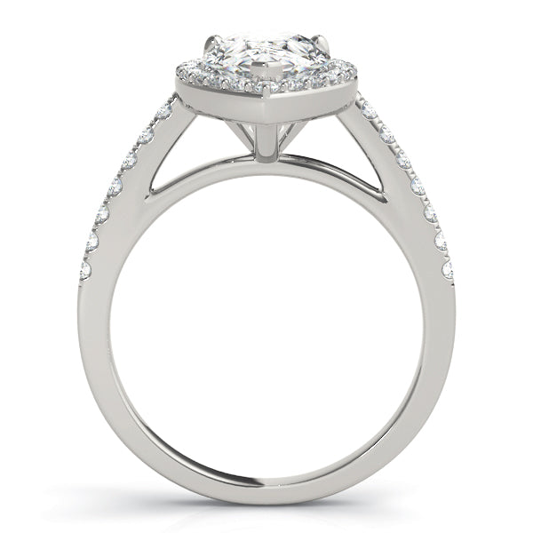 Pear Halo Engagement Ring