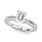Vintage-inspired Milgrain Engagement Ring