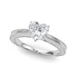 Vintage-inspired Milgrain Engagement Ring