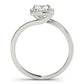 Bypass Halo Cushion Shape Engagement Rings