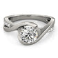 Solitaire Bypass Engagement Ring