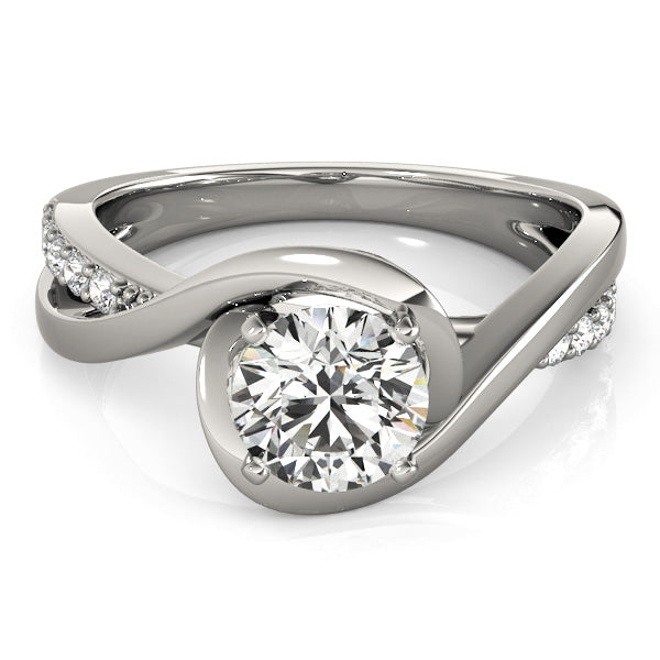 Solitaire Bypass Engagement Ring