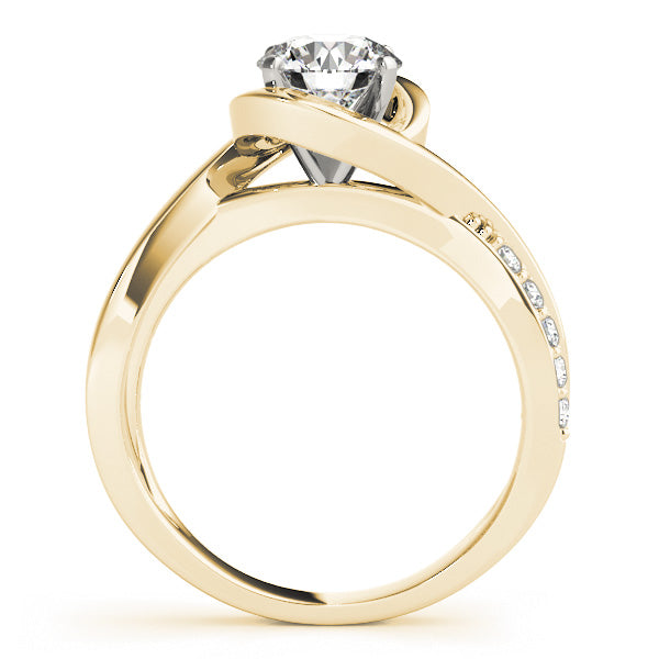 Solitaire Bypass Engagement Ring