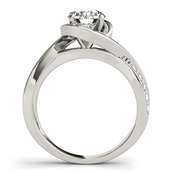 Solitaire Bypass Engagement Ring
