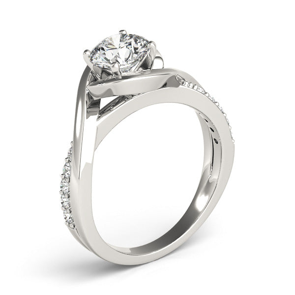 Solitaire Bypass Engagement Ring