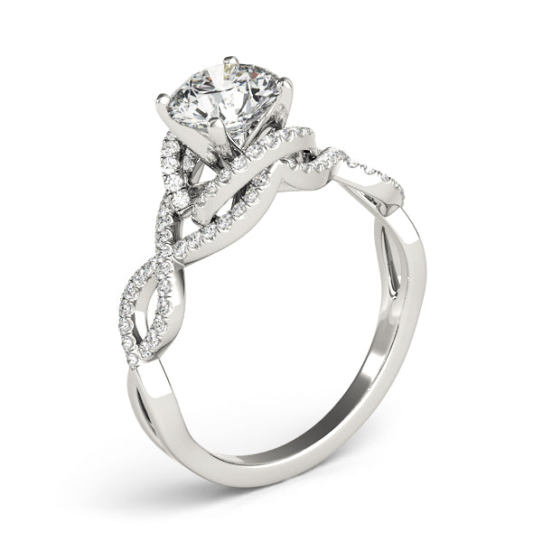 Infinity Twisted Shank Engagement Rings