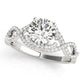 Infinity Twisted Shank Engagement Rings