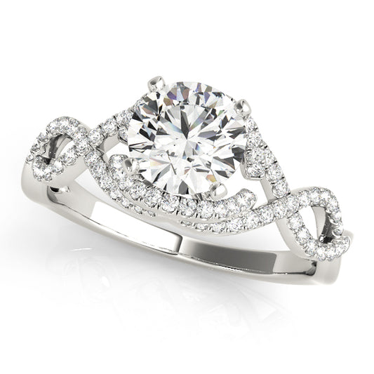 Infinity Twisted Shank Engagement Rings