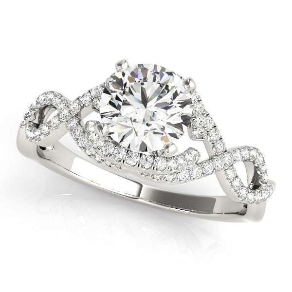 Infinity Twisted Shank Engagement Rings