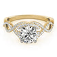 Infinity Twisted Shank Engagement Rings