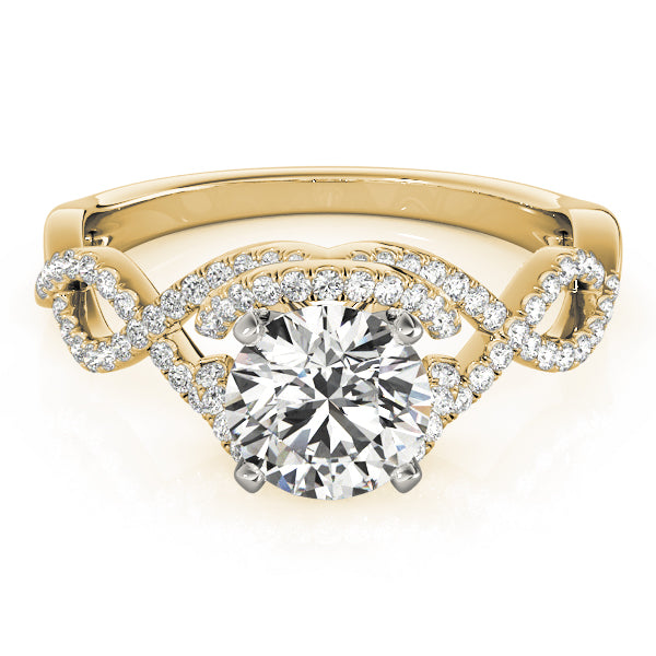 Infinity Twisted Shank Engagement Rings