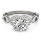 Infinity Twisted Shank Engagement Rings