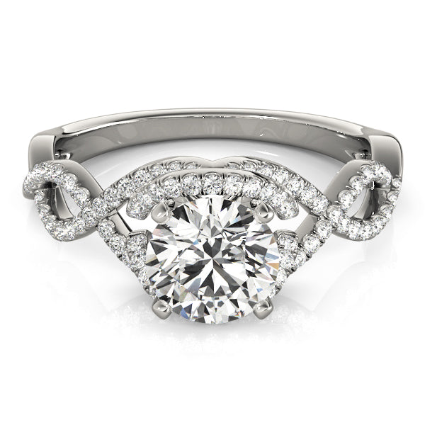 Infinity Twisted Shank Engagement Rings
