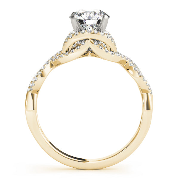 Infinity Twisted Shank Engagement Rings