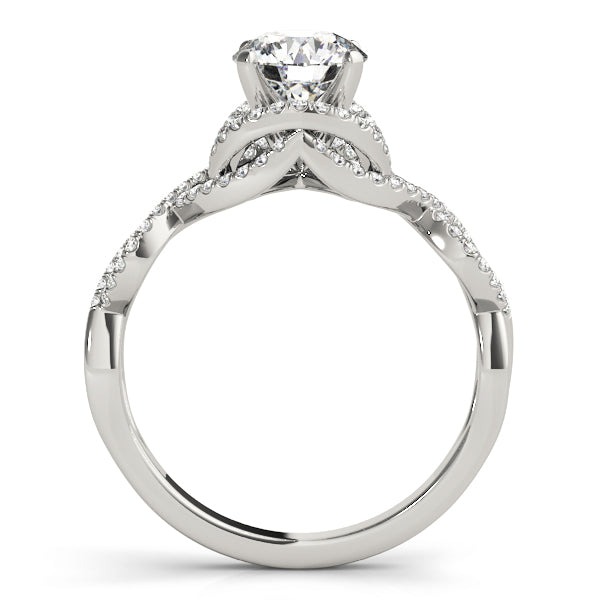 Infinity Twisted Shank Engagement Rings