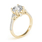 Multirow Pavé Cluster Side Engagement Ring
