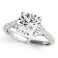 Multirow Pavé Cluster Side Engagement Ring