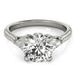 Multirow Pavé Cluster Side Engagement Ring