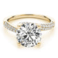 Bypass Multirow Pavé Engagement Ring