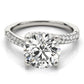 Bypass Multirow Pavé Engagement Ring