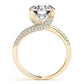 Bypass Multirow Pavé Engagement Ring